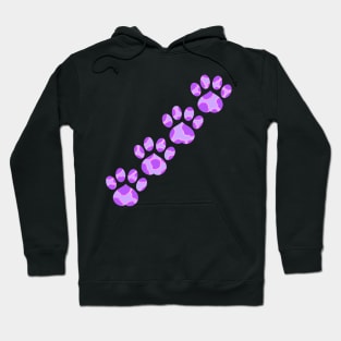 Purple Paw Prints (Version 1) Hoodie